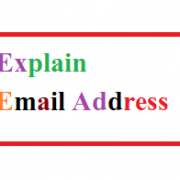 What is an email address mean give an example